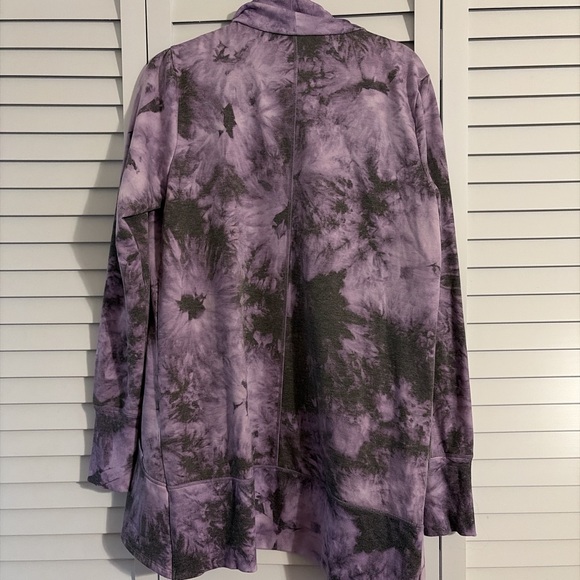 90 Degree by Reflex Purple Tie-Dye Women's Fleece - Picture 3 of 3